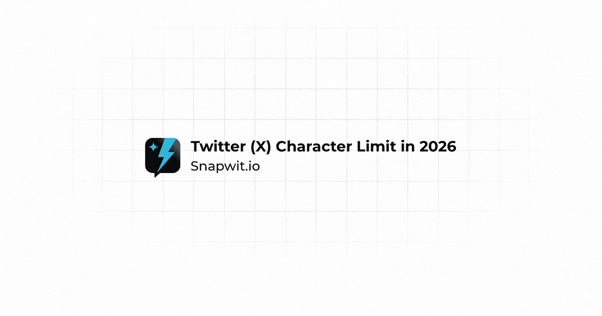 Twitter (X) Character Limit in 2026: The Complete Guide to Every Limit